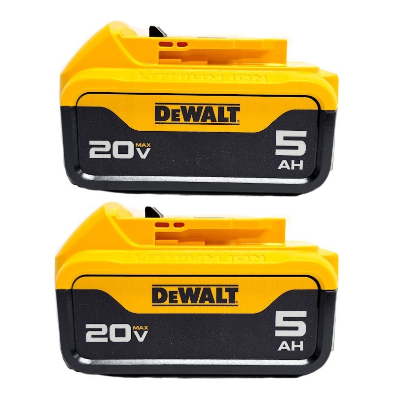 DEWALT DCB205-2 20V MAX Premium Lithium-Ion 5.0Ah Battery Pk 2 Pack 2025 Date