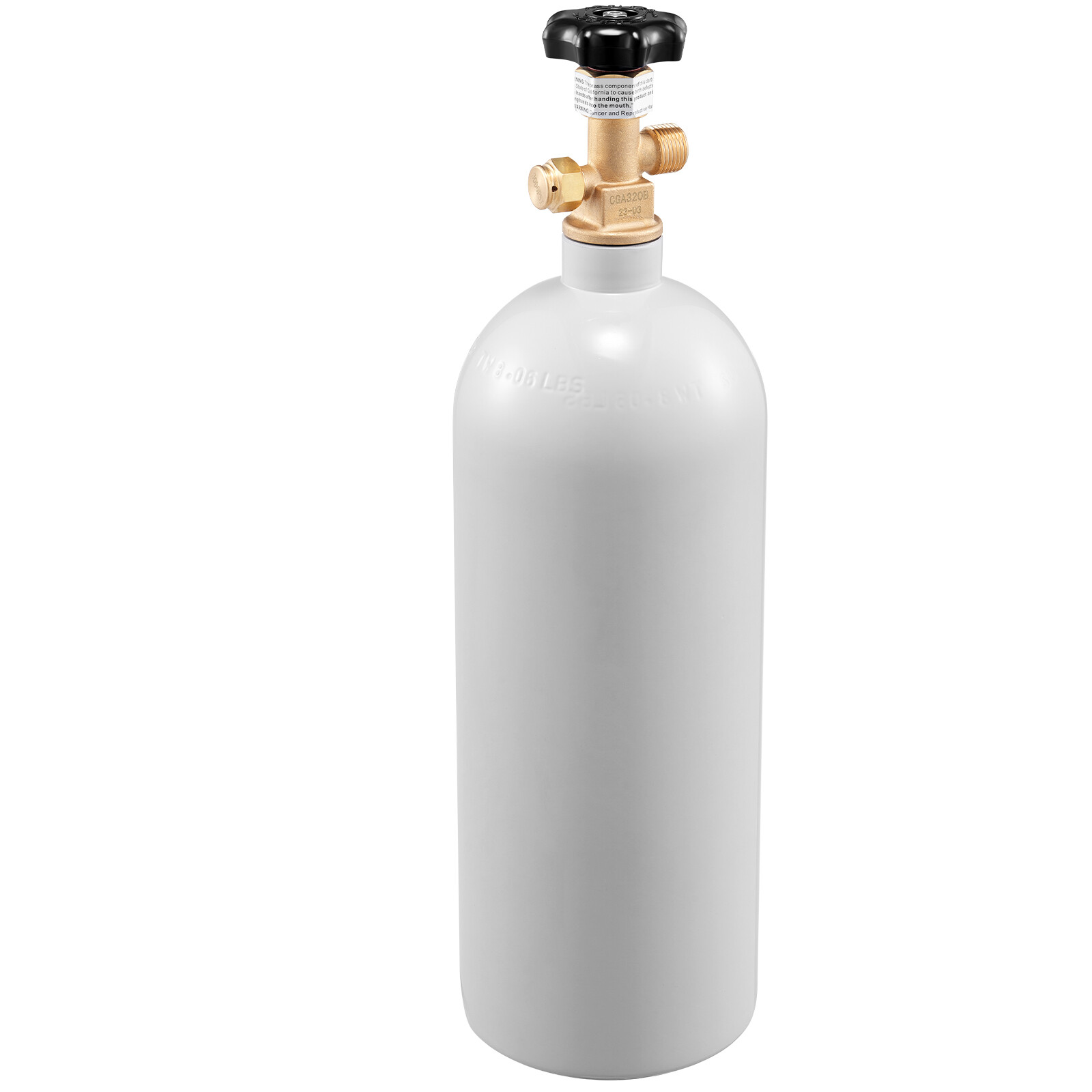 5 lbs Aluminum CO2 Cylinder with CGA320 Valve for Homebrew Draft Beer Aquarium