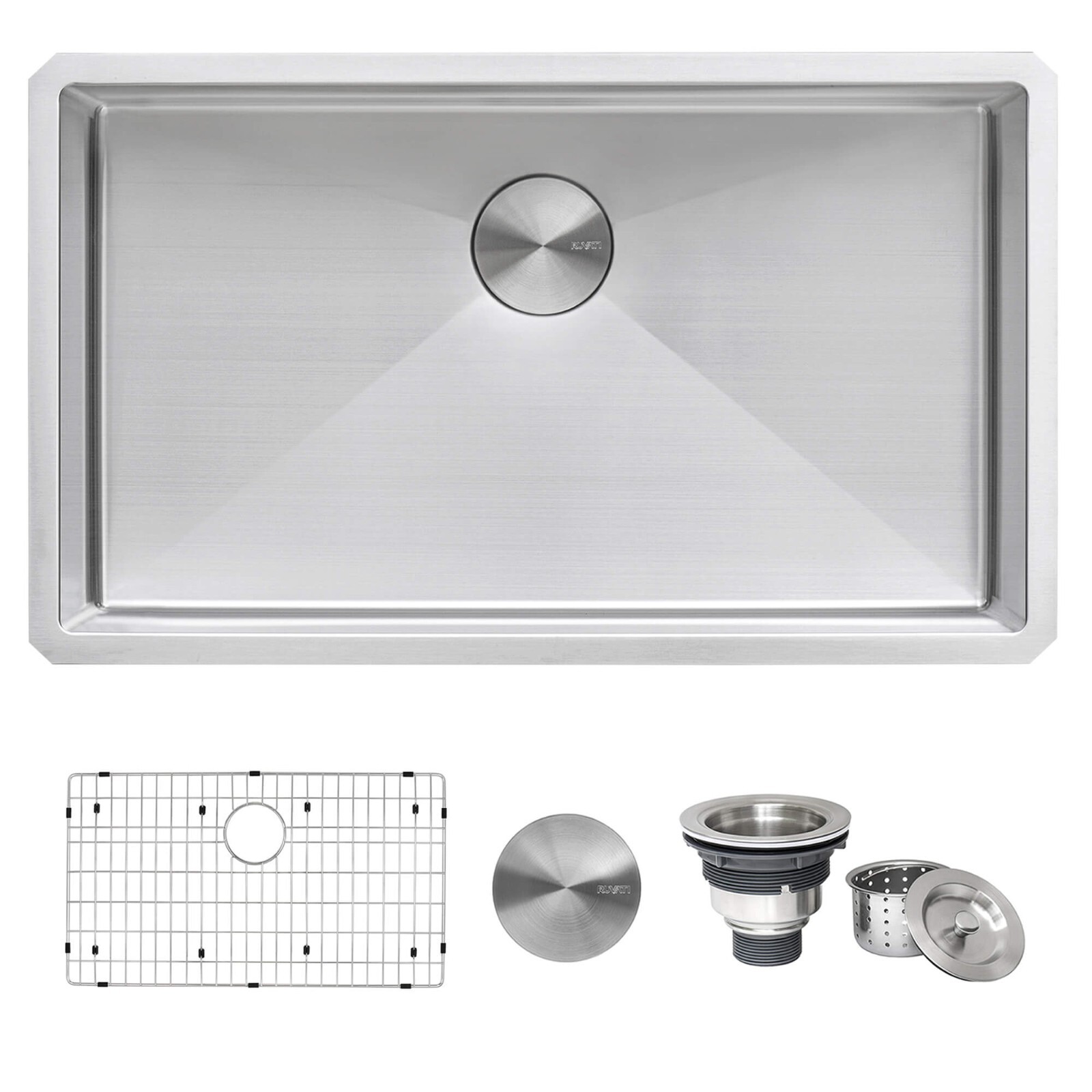 Ruvati 30″ Undermount 16 Gauge Kitchen Sink Single Bowl – RVH7300