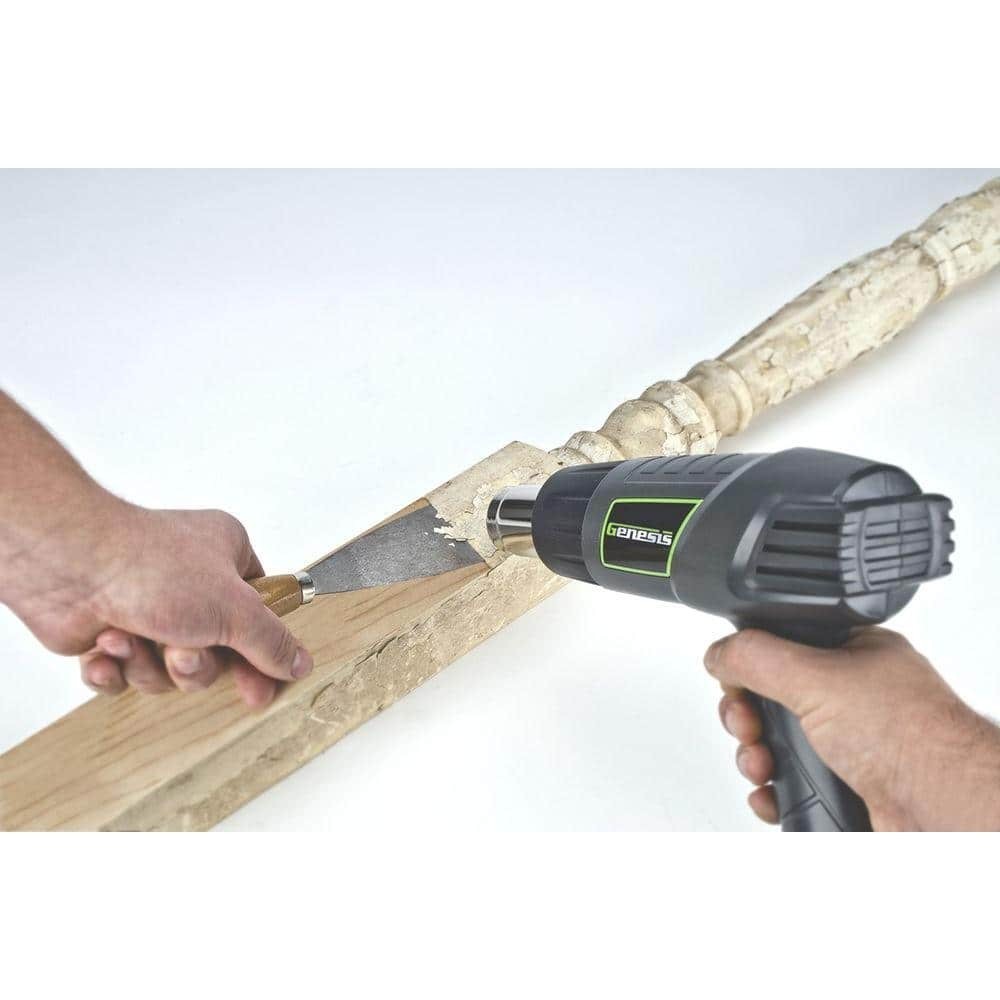 12.5 Amp Dual Temperature Heat Gun Kit 572F 1000F with 4 Nozzles
