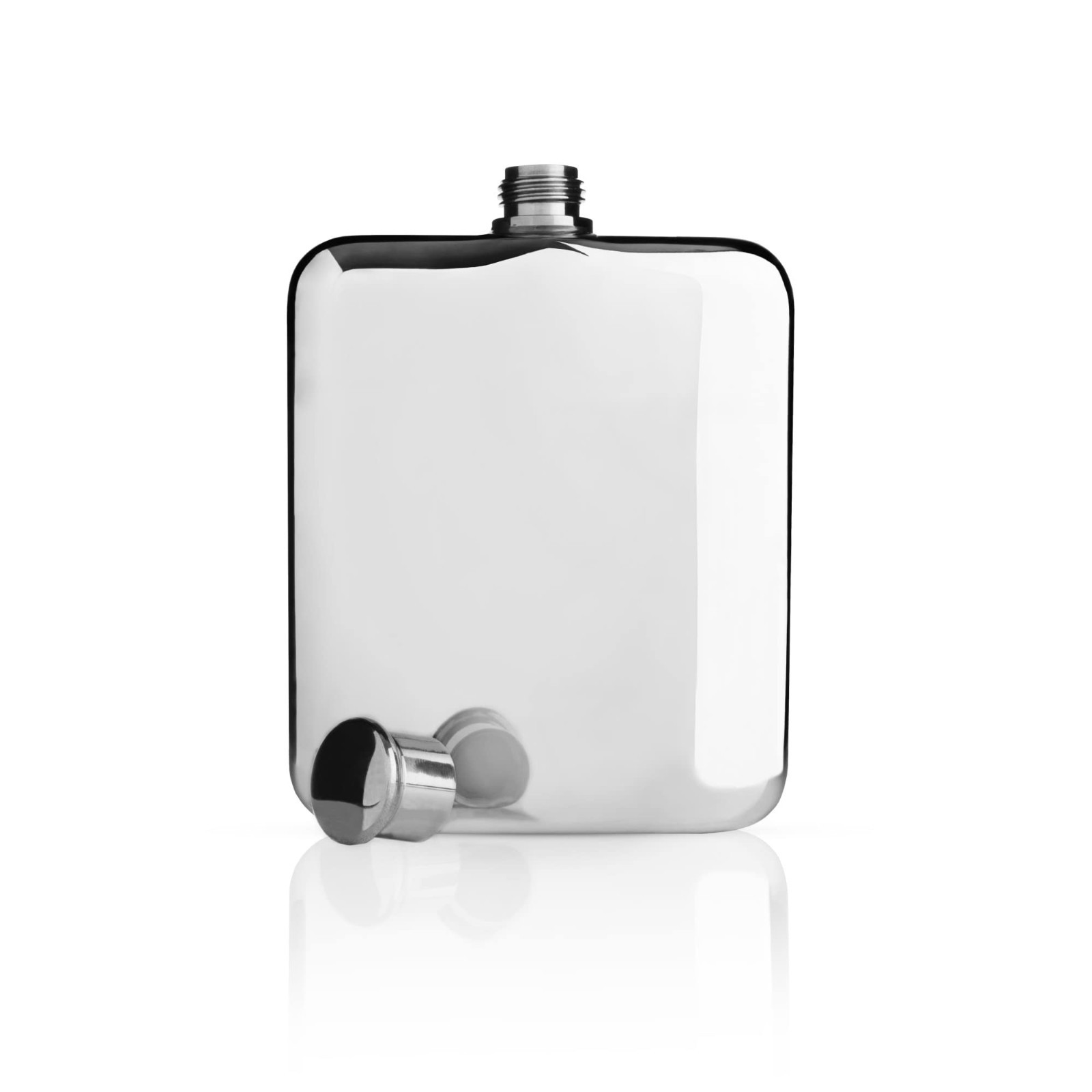 Stainless Steel Pocket Hip Flask, 6 oz Leakproof Liquor Flask for Whiskey, Vodka