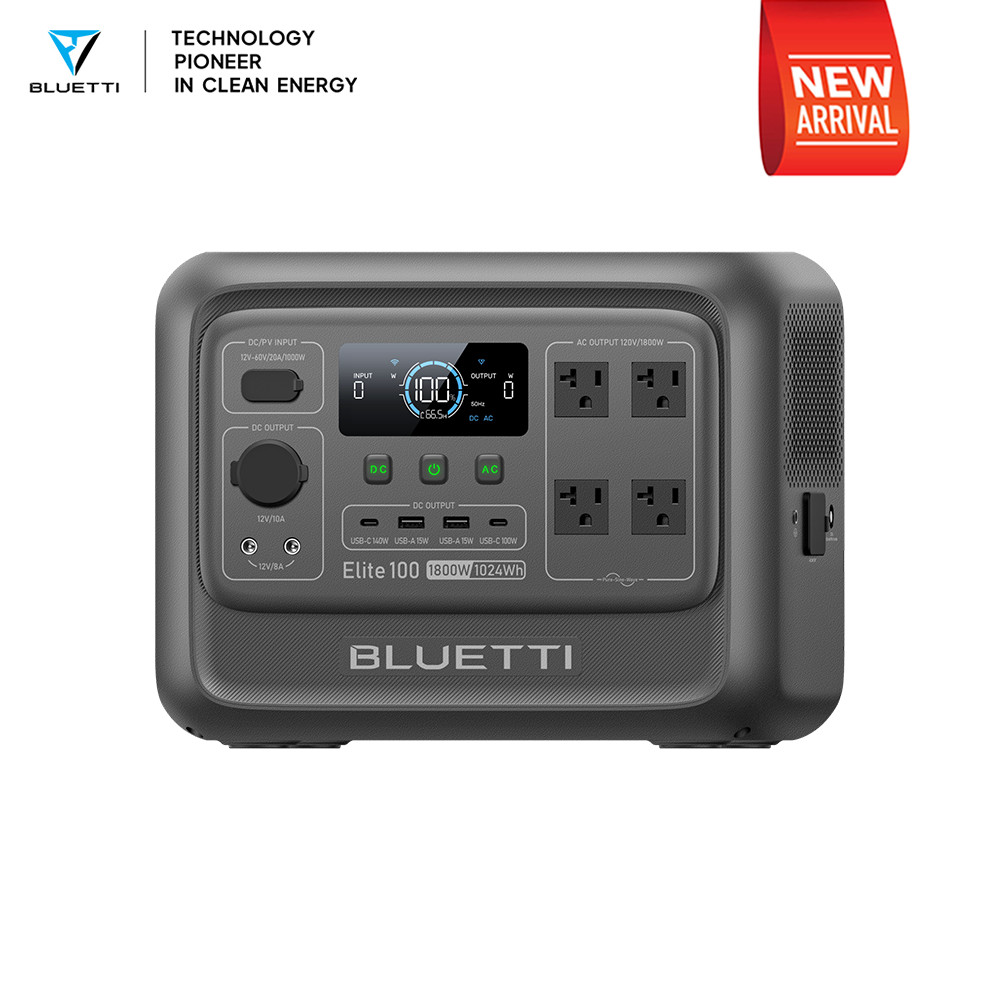 BLUETTI Elite 100 V2 1800W 1024Wh Portable Power Station for Emergency Camping