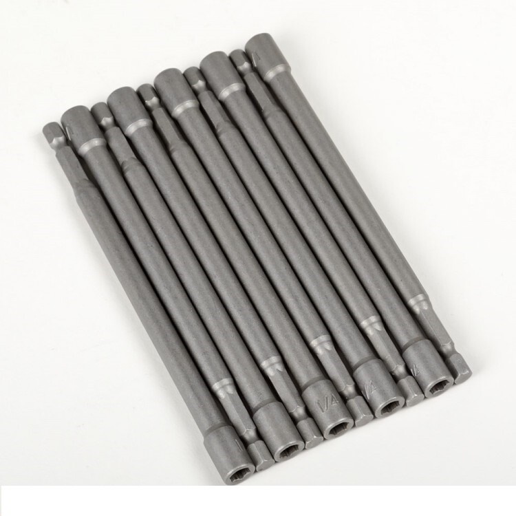 10pc 6″ Long Hex Shank Quick Magnetic Nut Setter Driver 1/4″ NEW