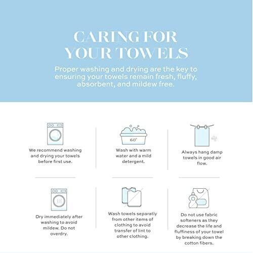 Luxury Silver Bath Towel Set – Hotel Soft Cotton 2/Bath 2/Hand 4/Wash – 8 Piece