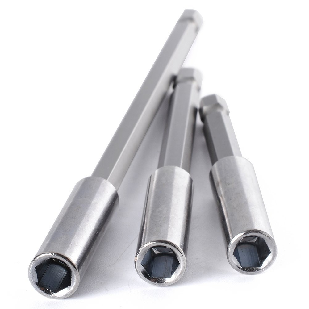 10Pieces Magnetic Bit Holder Extension, 1/4 inch Hex Shank Heavy Duty Quick R…