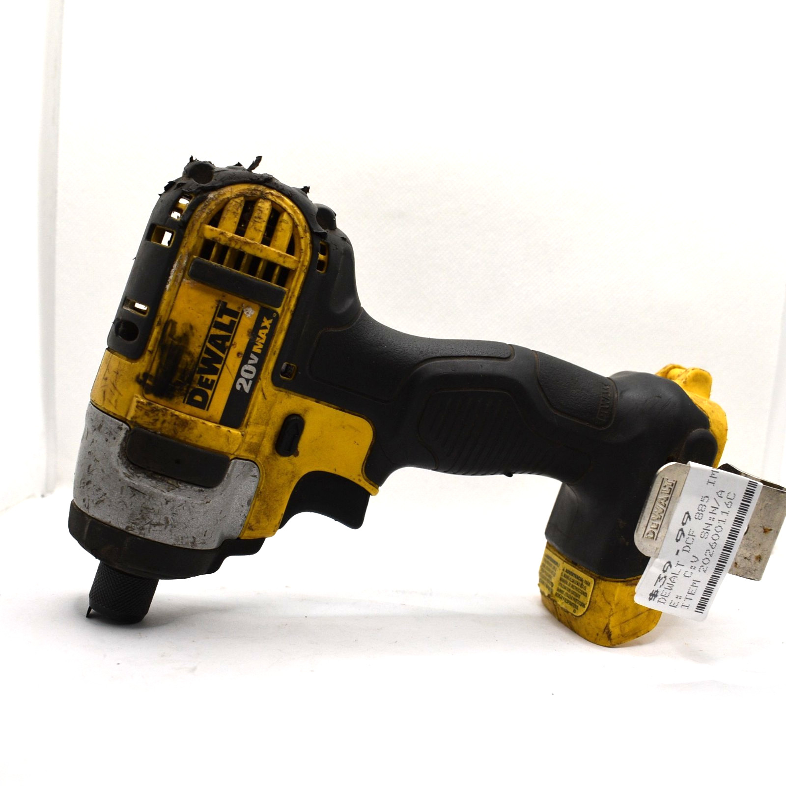DEWALT DCF885B 20V 1/4 in. Impact Driver – Black/Yellow (Tool Only)