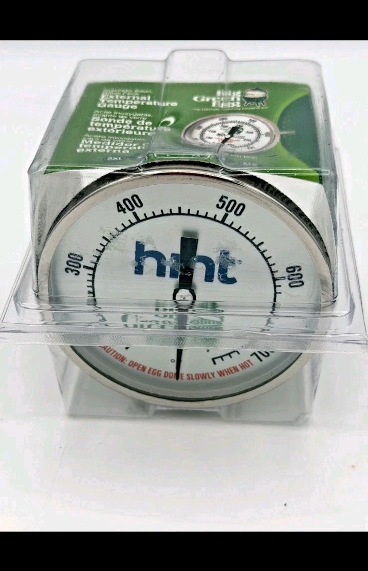 Big Green Egg 117250 Stainless Steel External Temperature Gauge 3” Glass Dial