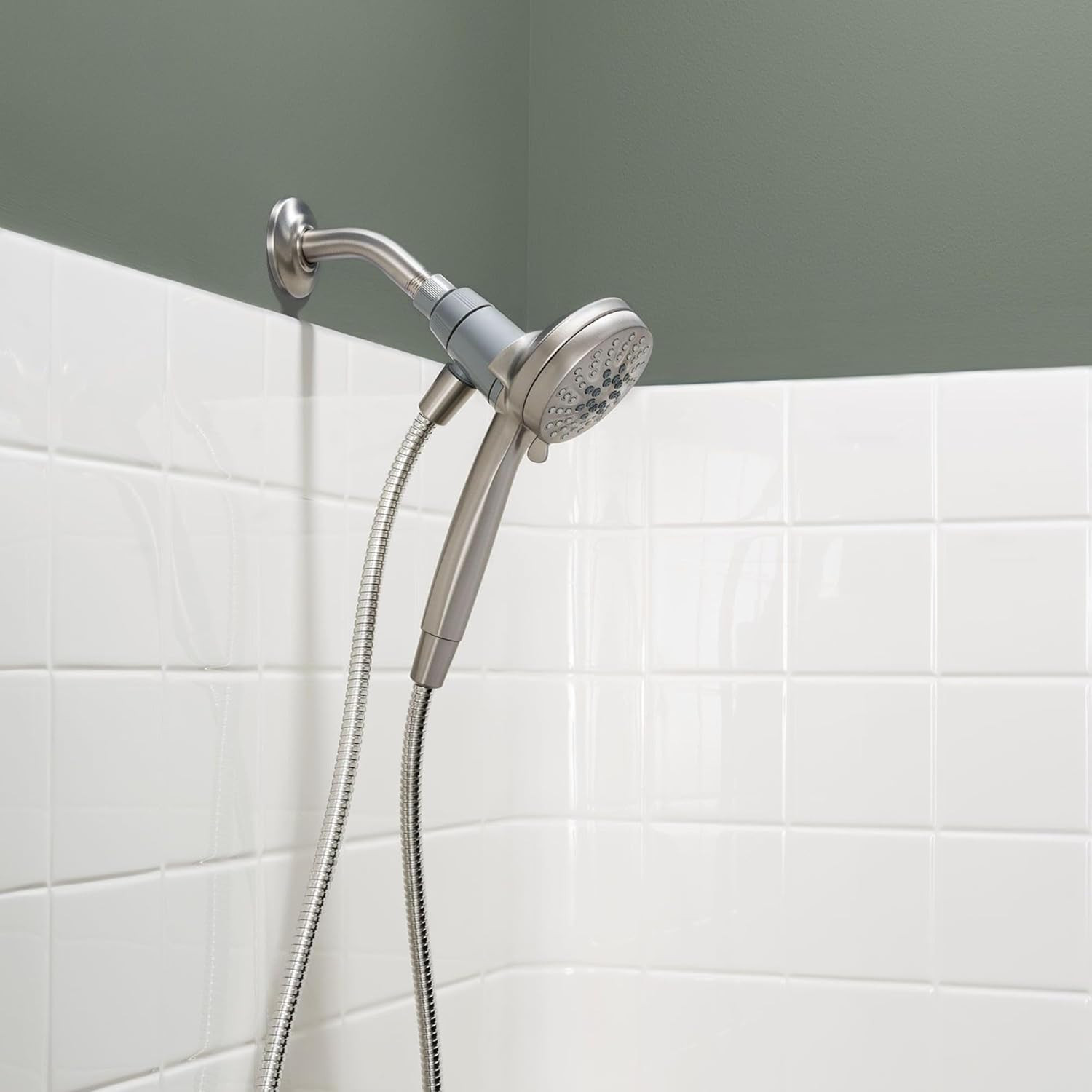 Moen Engage Magnetix Shower Head with Handheld Sprayer, 6 Spray Functions, Spot