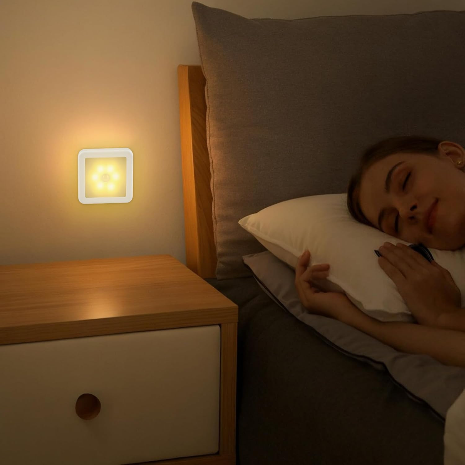 Motion Sensor LED Night Light Battery Powered Indoor Closet Cabinet Wall Cabinet
