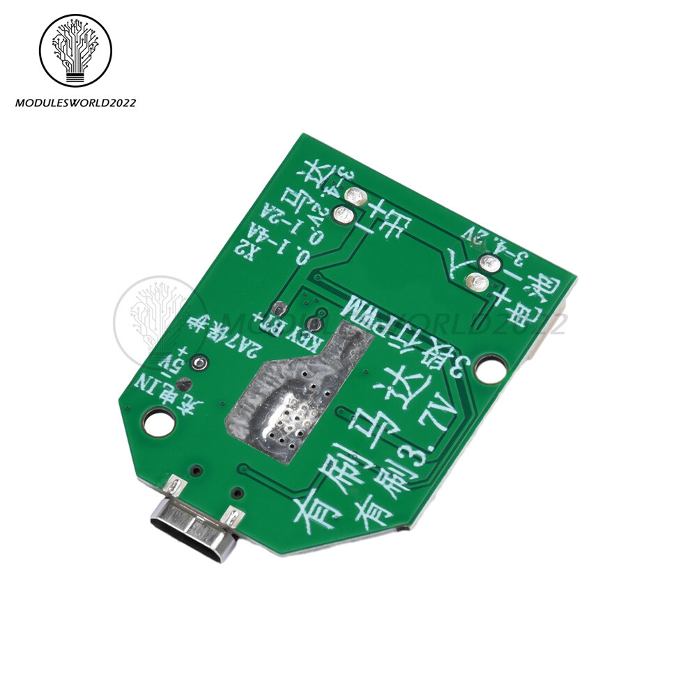 3.7V Universal USB Rechargeable Small Fan Circuit Board Mobile Fan Control Board