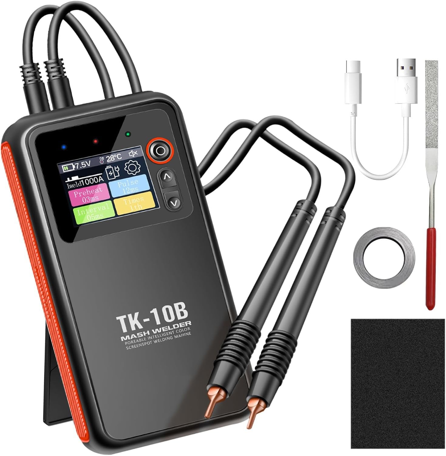 Battery Spot Welder, Portable Spot Welder With 1.8″ Visual Display, Continuou…