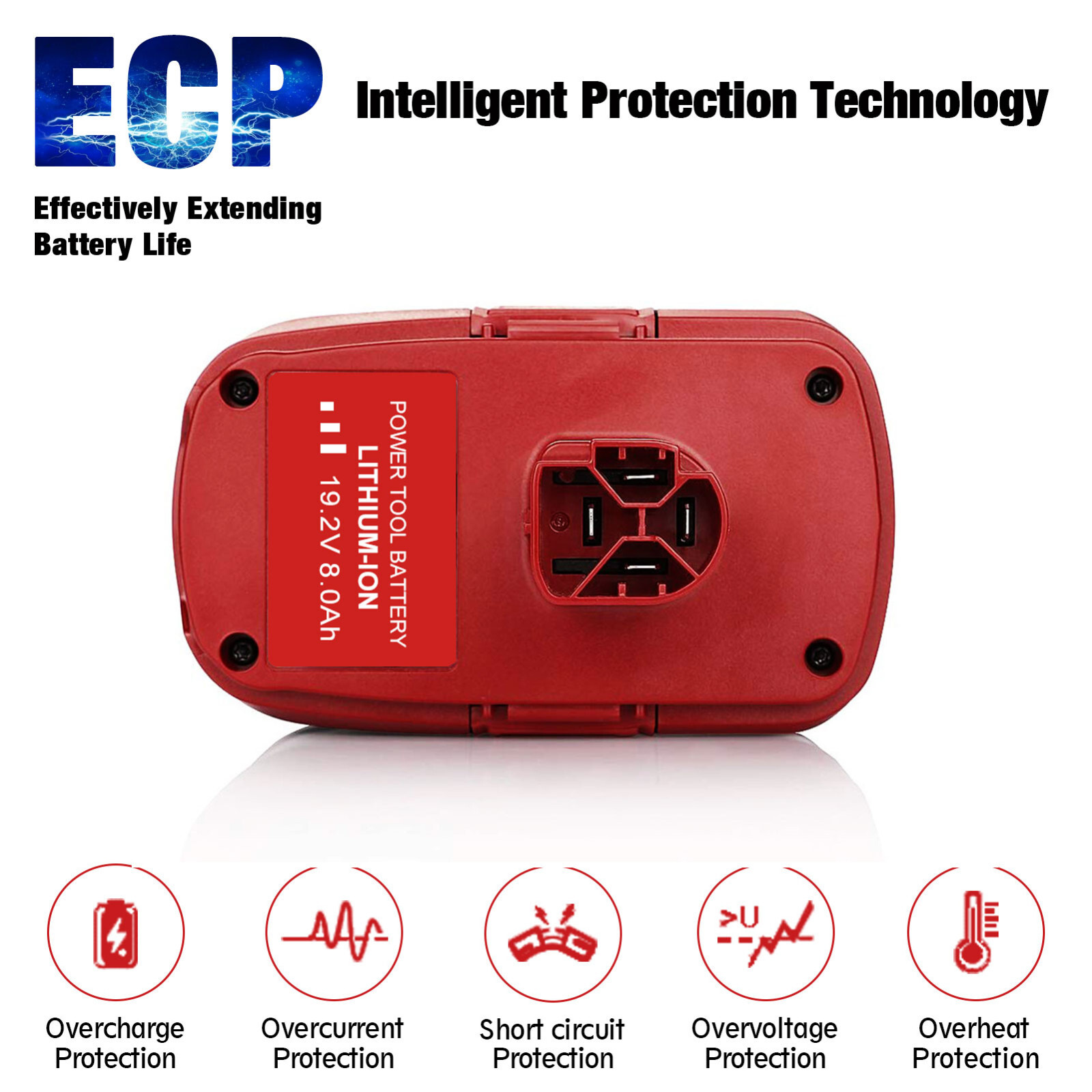 2pack 19.2 Volt XCP 8.0Ah Lithium Battery For Craftsman C3 Diehard PP2025 PP2030