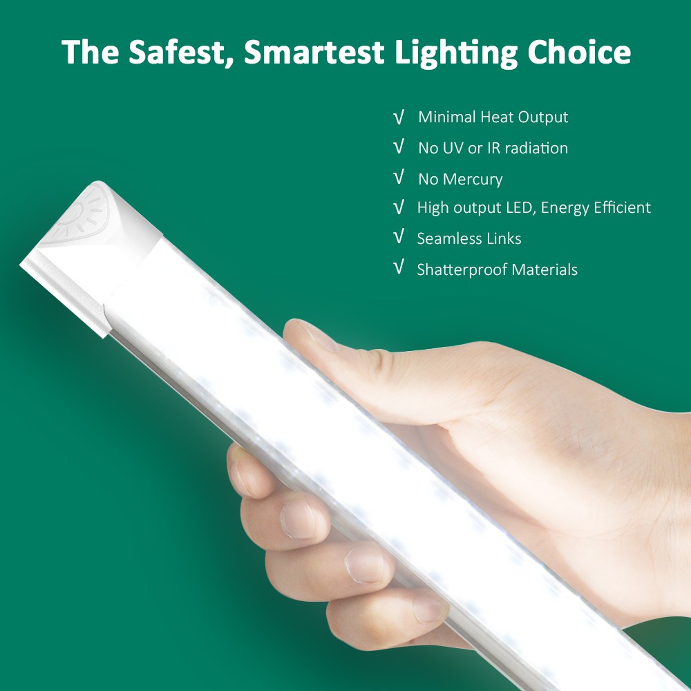 T8 2FT 4FT 8FT LED Shop Light Fixture 20W-120W LED Tube Light 6000K Linkable 36W