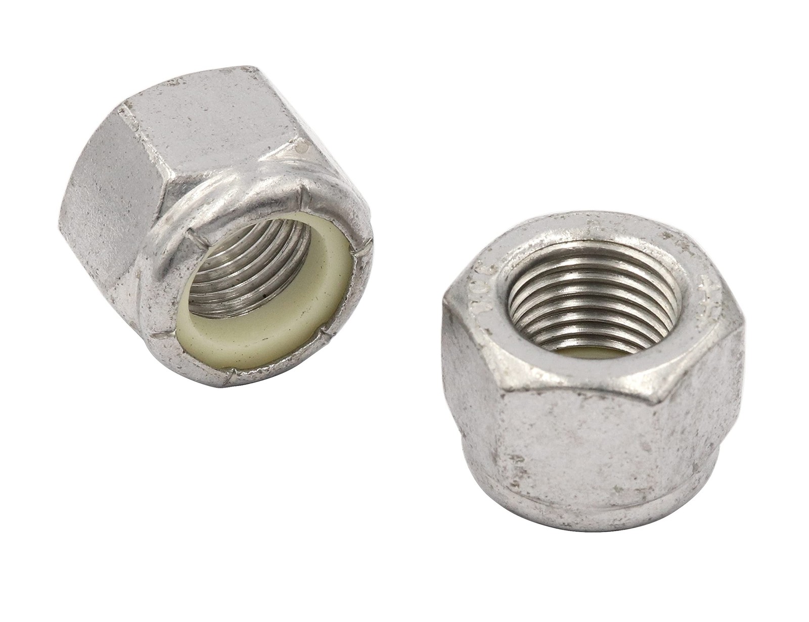 LBY 12pcs Lock Nuts, 1/2-20 Nylon Insert Hex Lock Nuts, 304 Stainless Steel (…