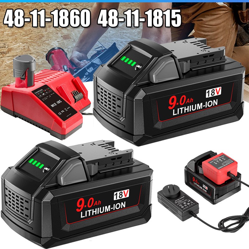 2Pack 8.0AH For Milwaukee for M18 Lithium Extended Capacity Battery 48-11-1860