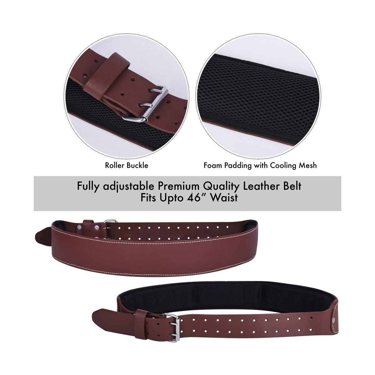 Leather Tool Pouch Heavy Duty Leather Tool Belt Set Carpenters Plumbers Tool Bag