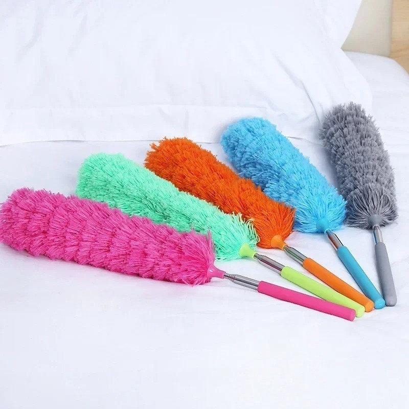 Microfiber Duster Soft Feather Dusting Brush Household Extendable Cleaning Tool