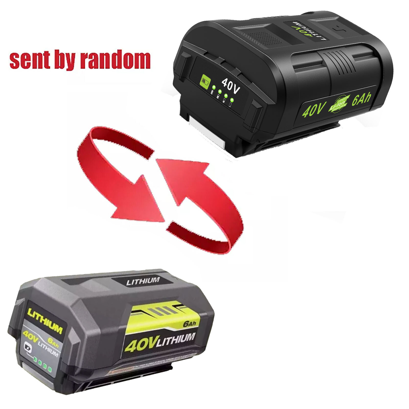 40V 6.0Ah Battery for Ryobi 40 Volt Lithium OP4050 OP40602 OP40261 OP4060 OP4030