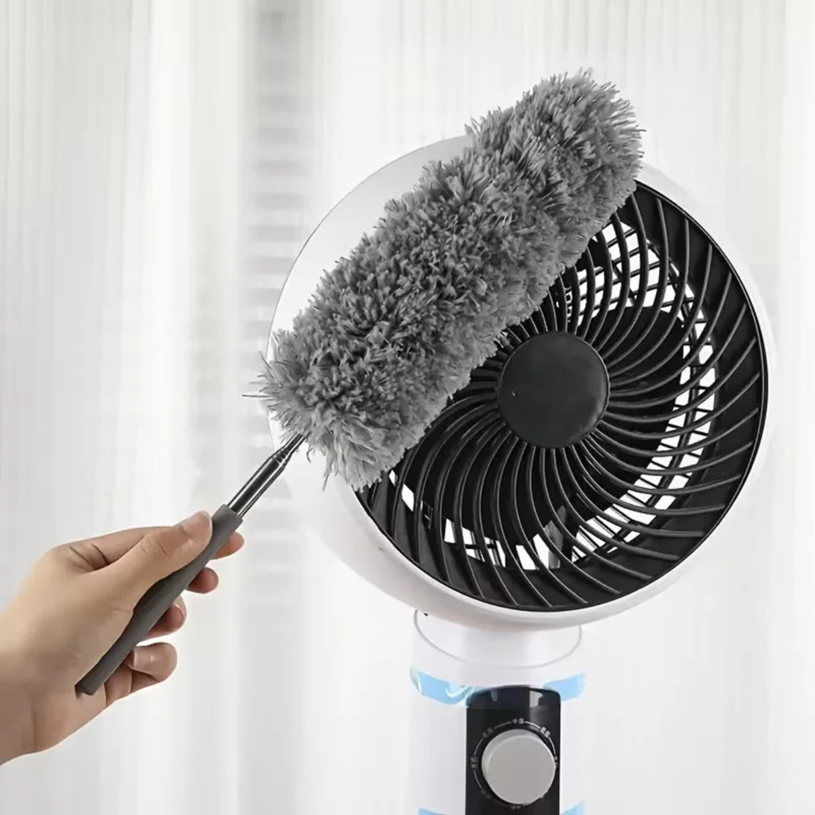 Microfiber Duster Soft Feather Dusting Brush Household Extendable Cleaning Tool