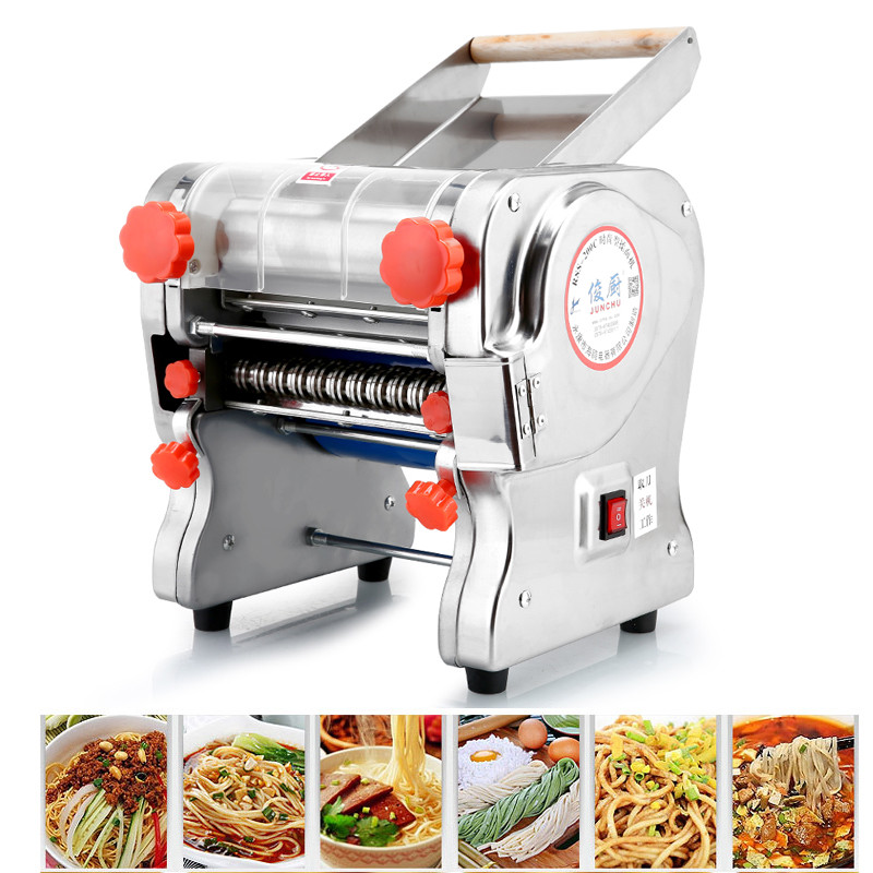 110V Pasta Maker Dough Roller Noodle Cutting Machine Noodle Width 2 / 6mm 3/9mm