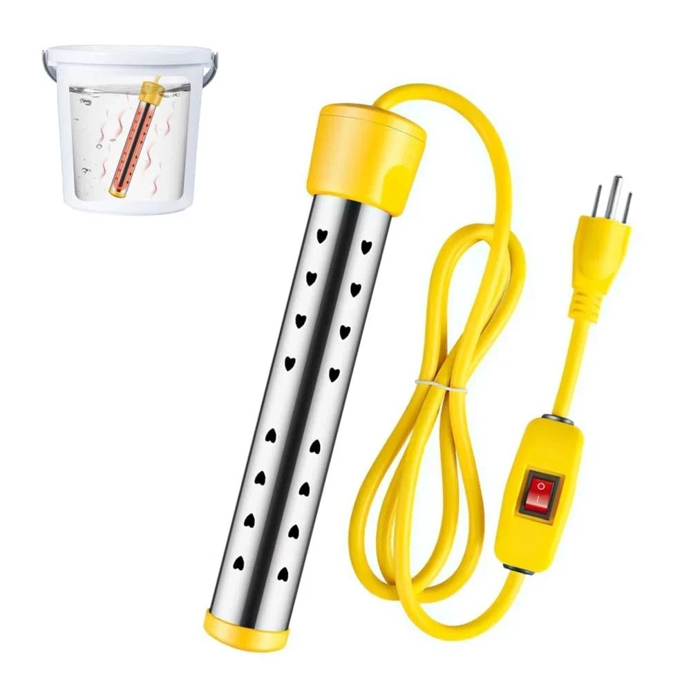 Immersion Water Heater Electric, 1500W Bucket Heater with 304 Stainless Steel…