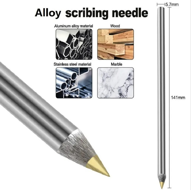 1pc Tungsten Carbide Scribe Pen Metal Glass Tile Marking Tool Pencil – NEW