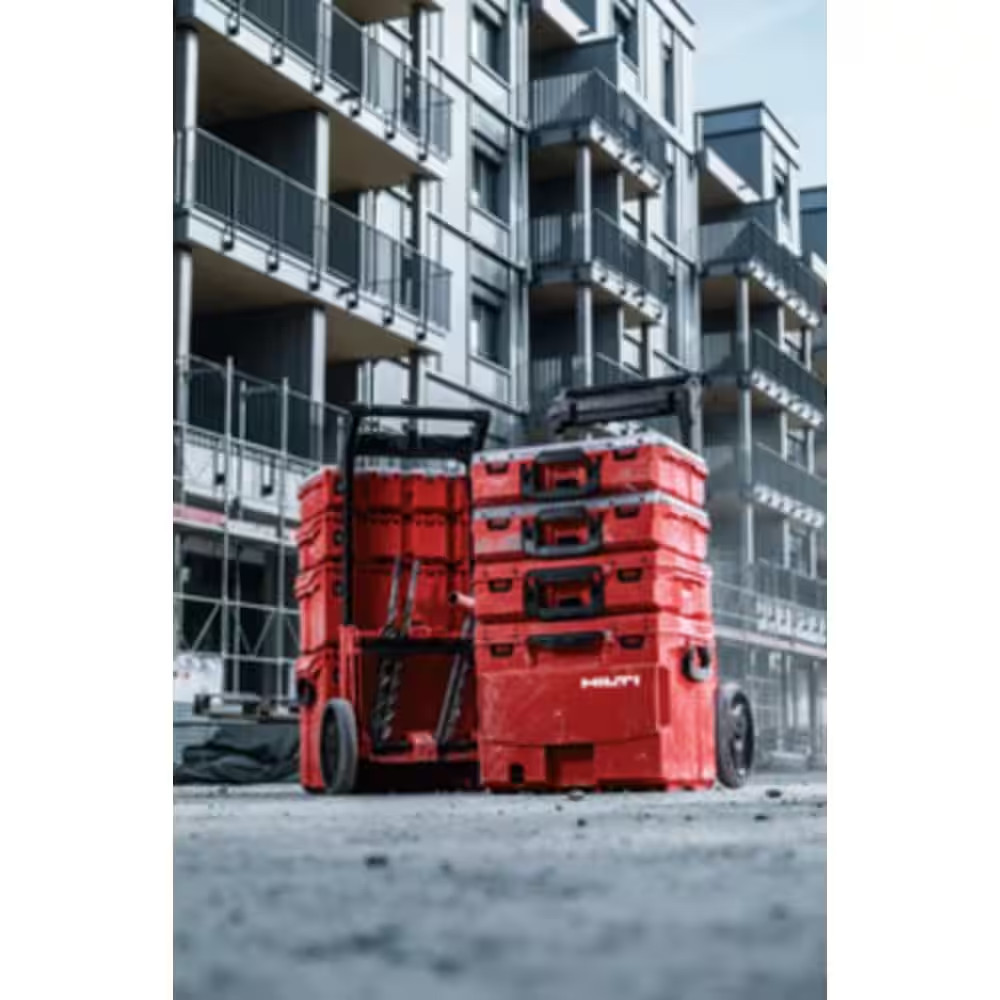 Prokit 16 Gal. Capacity Impact Resistant 22 In. X-Large Red Interlocking Modular