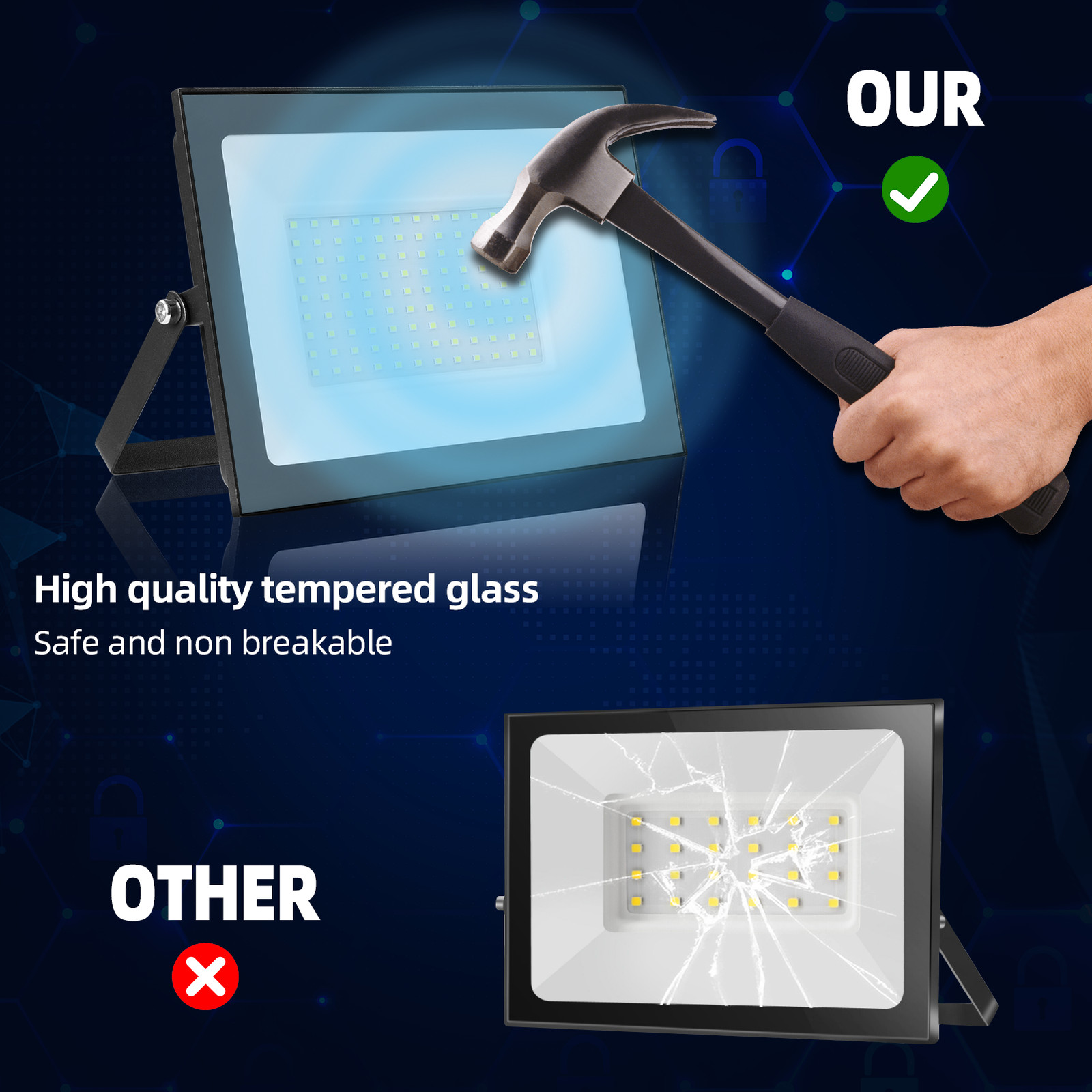 LED Flood Light 10W-500W Watt Spotlight Security Yard Garden Outdoor IP66 Lamps