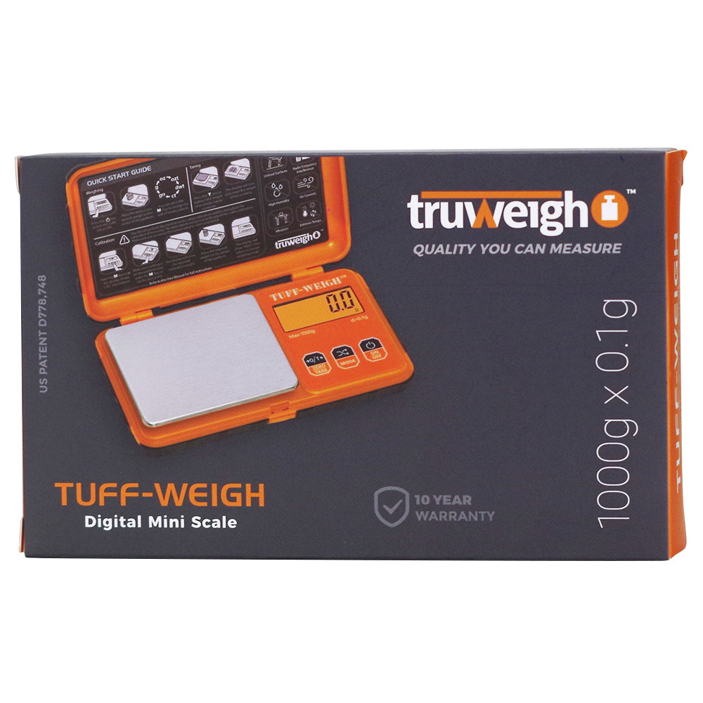 Truweigh Tuff-Weigh 1000g x 0.1g Digital Mini Scale Kitchen Craft Colors New