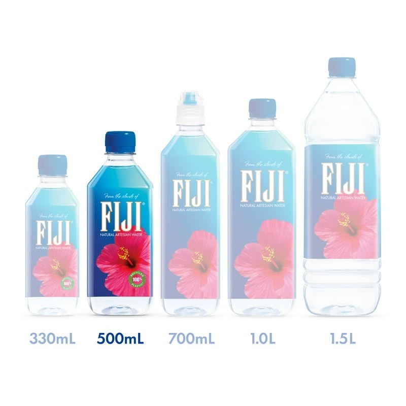 (2 pack) FIJI Natural Artesian Water, 16.9 fl. oz. (Pack of 6 Bottles)