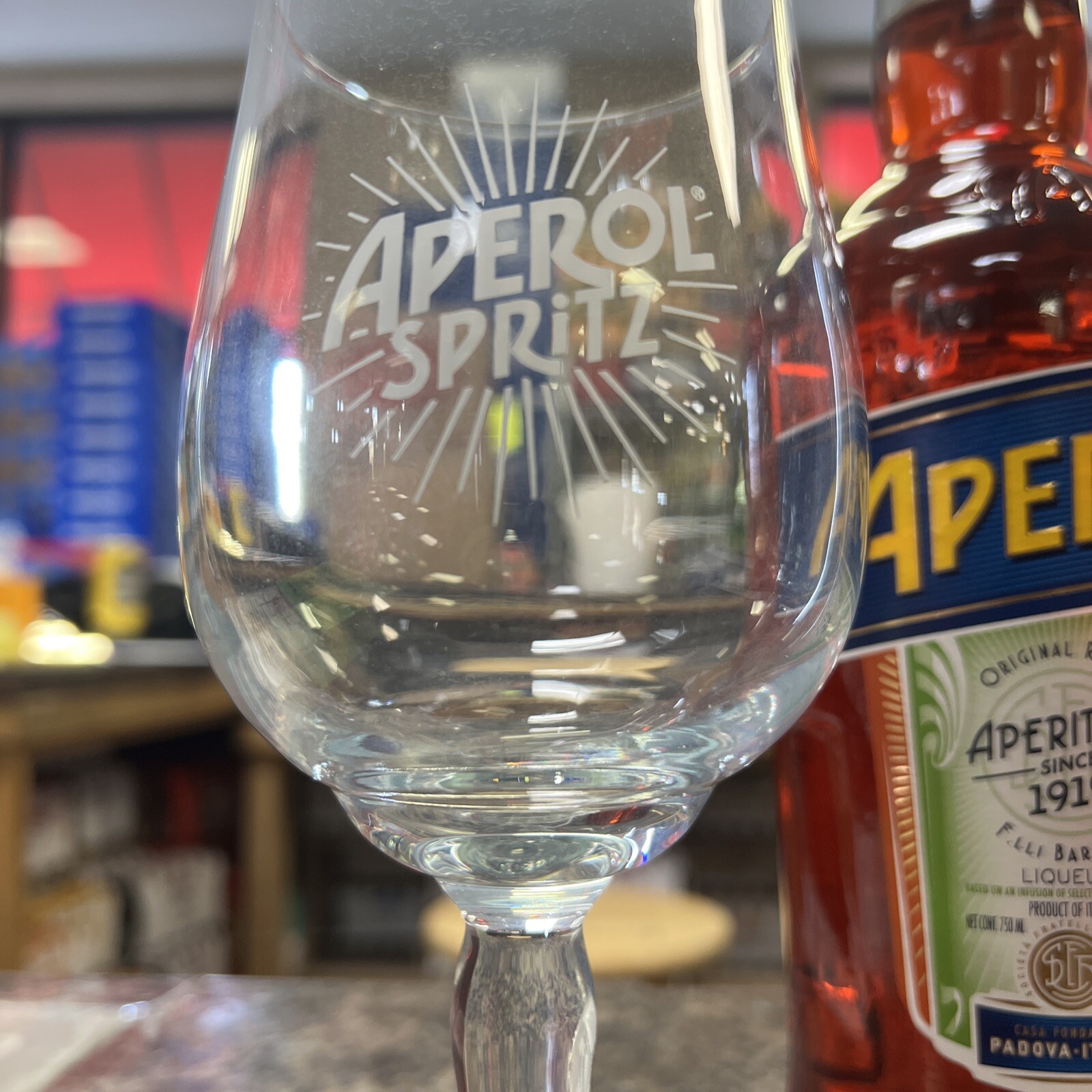 Aperol Spritz Balloon Glassware (set Of 4 ) 18 ounce glasses New 2025 Edition