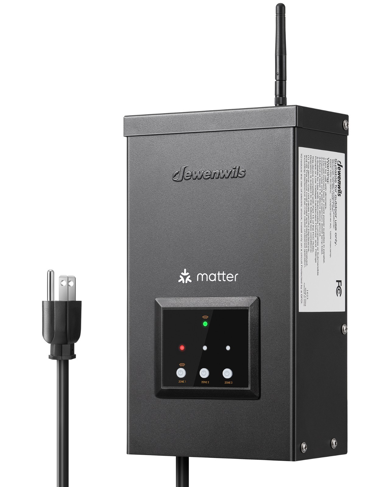 DEWENWILS Matter 300W Smart Landscape Lighting Transformer,120V AC to 12V/14V AC