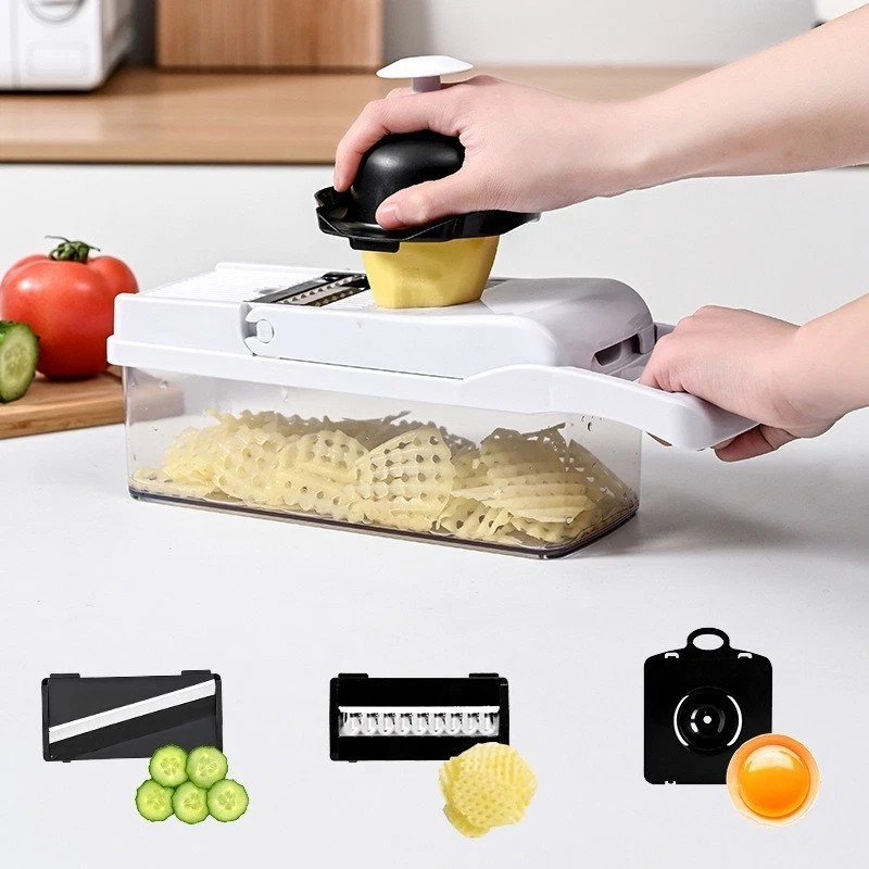 15-in-1 Vegetable Chopper Onion Dicer Fruit Cutter Mandoline Slicer Kitchen Food