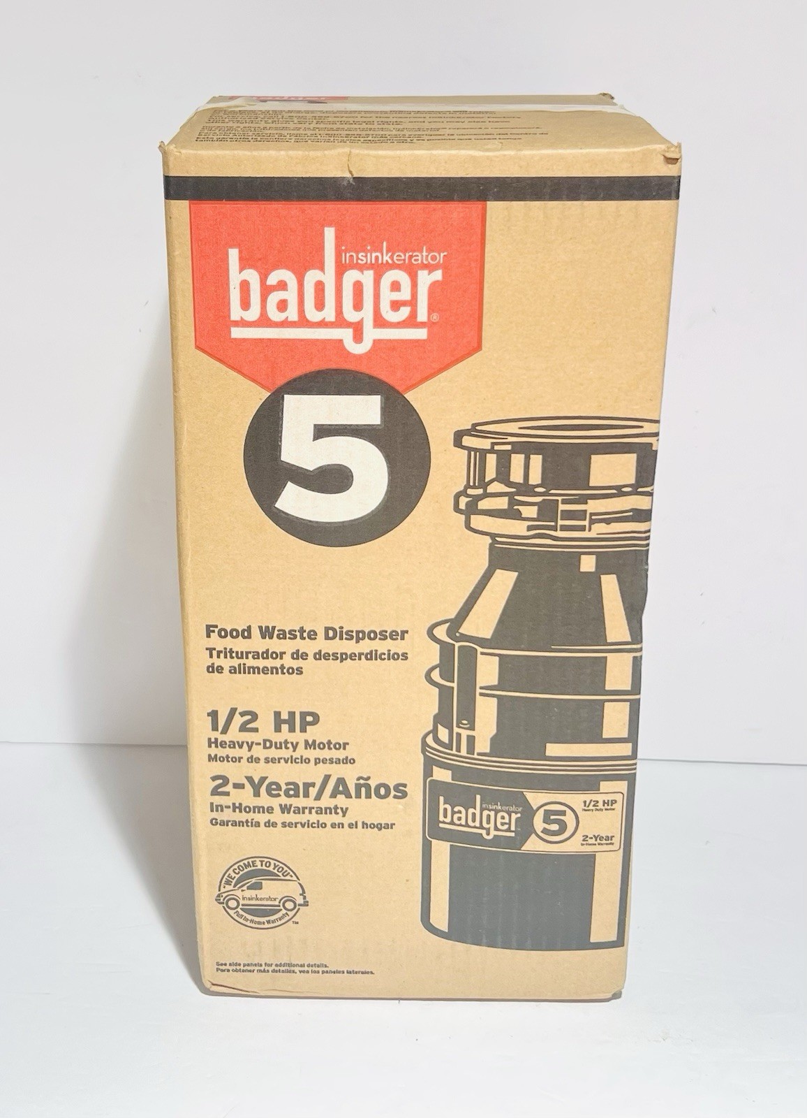 InSinkErator Badger 5 1/2HP Heavy Duty Garbage Disposal New In Box