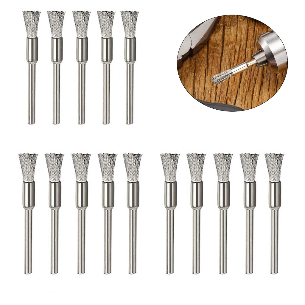 45X Stainless Steel Wire Brush Set Dremel Tool Rotary Die Grinder Removal Wheel