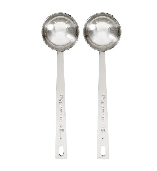 Tablecraft 401 Coffee Scoop Stainless Steel 1 Table Spoon 15Ml (2-pack)