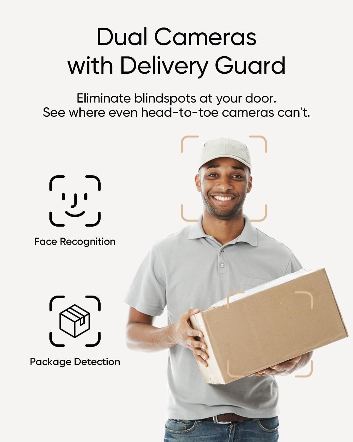 eufy 2K Smart Video Doorbell Security Camera Human Detection Wi-Fi Chime|Refurb