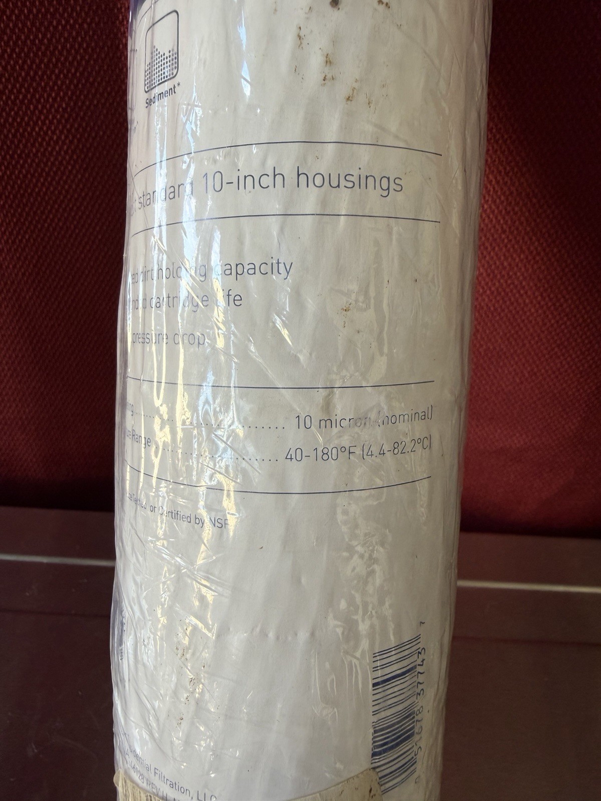 Pentair 10″ 10 Micron Sediment/Carbon Block Cartridge, Chlorine Taste/Odor