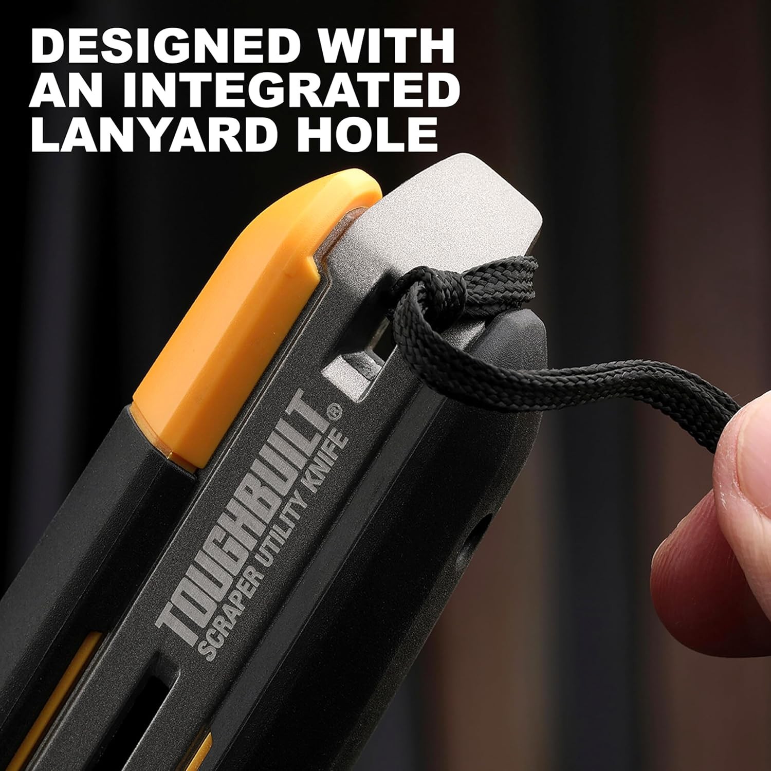 ToughBuilt – Scraper Knife 5 Blades,Integrated Scraper Edge, Quick-Change Blade