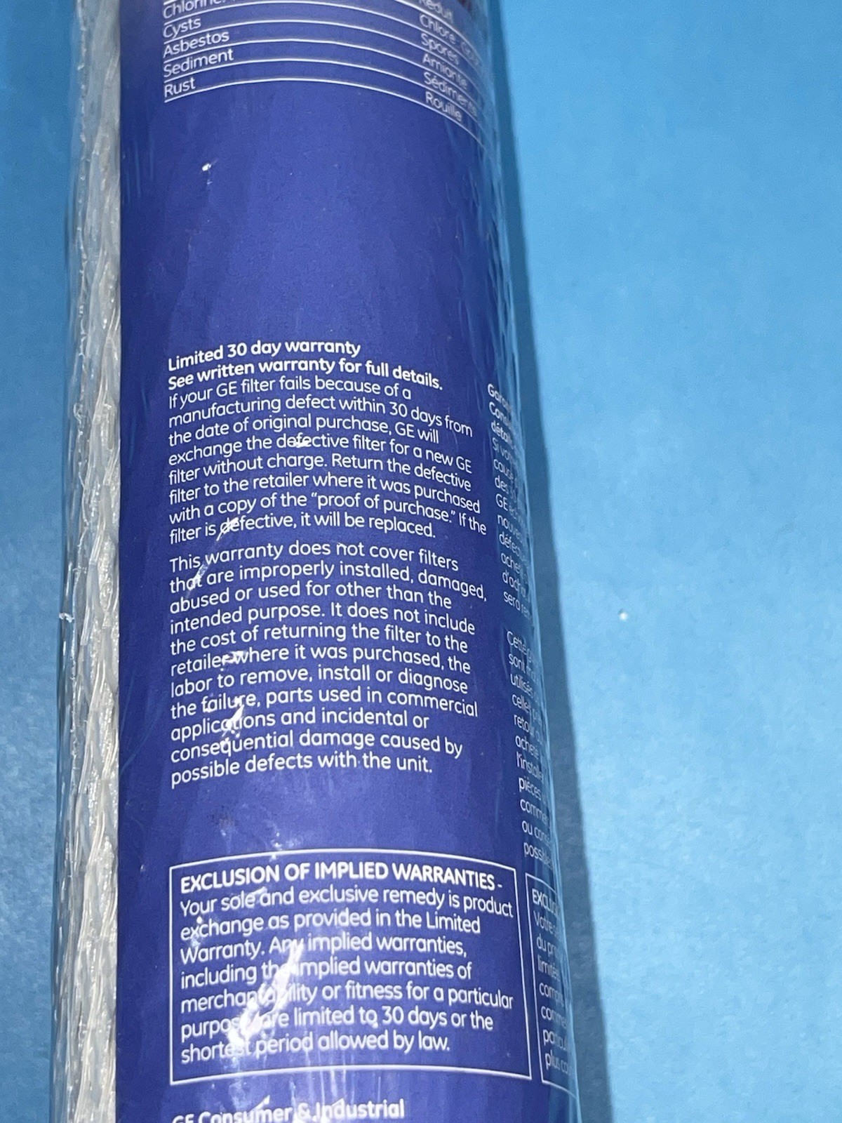 FXUTC Drinking Water Filter Cartridge Replacement Chlorine Taste Odor