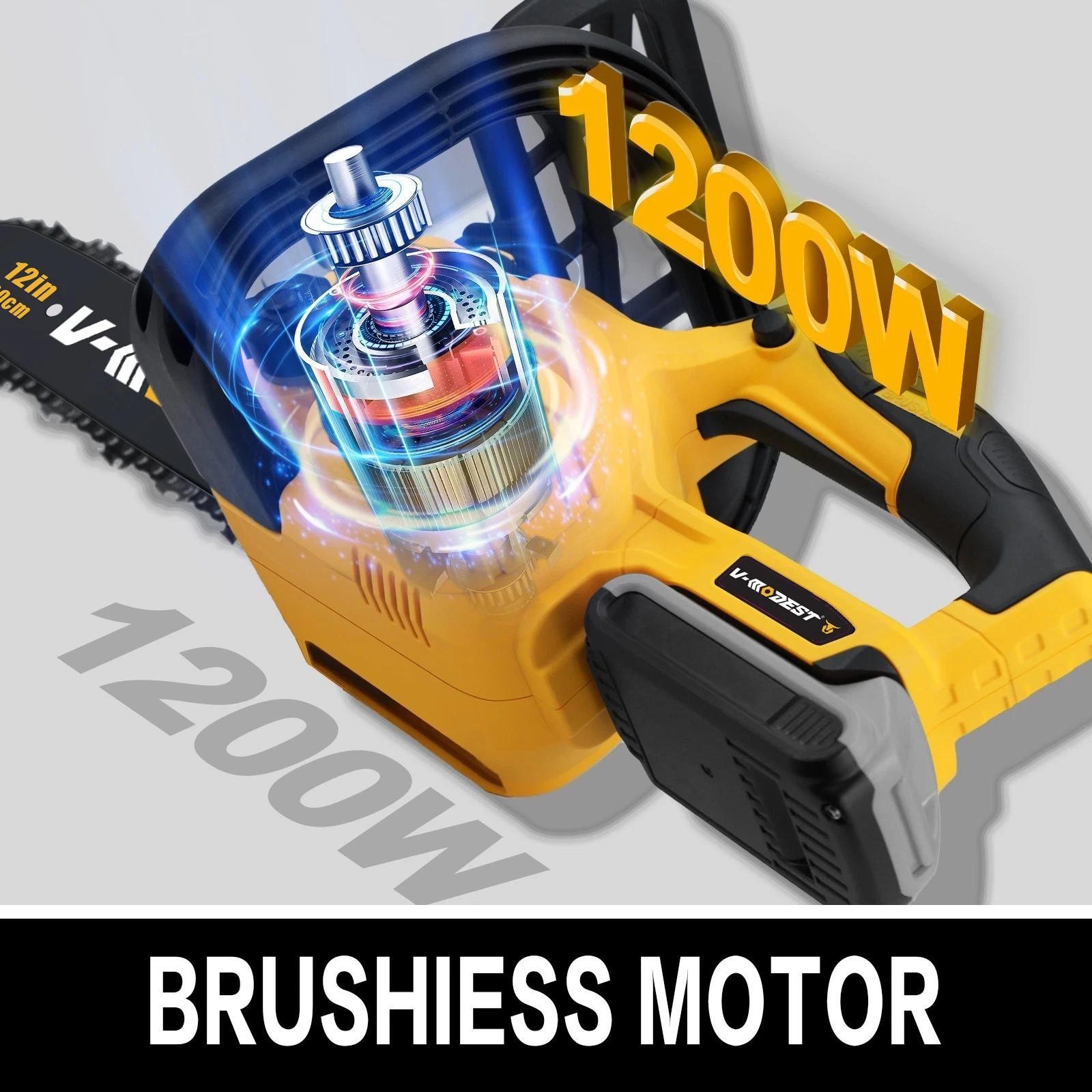 Fit DEWALT 20V MAX Battery Brushless 12 in. Compact Cordless Chainsaw w/2 chains