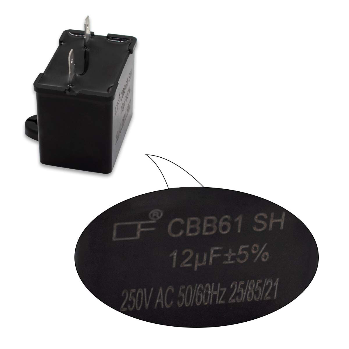 10Pc RC2129 for Whirlpool W10662129 Refrigerator Run Capacitor 12 MFD 250 Volts