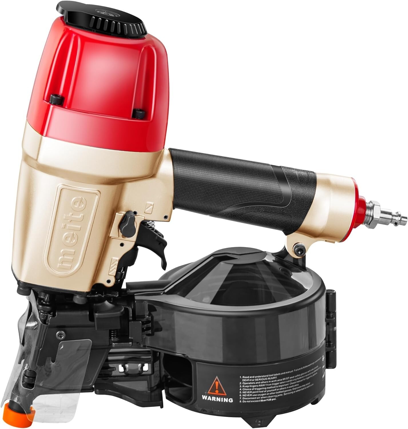 Meite 15/16-Degree 1-1/2 inch to 2-1/2 inch Pneumatic Coil Siding Nailer CN65S