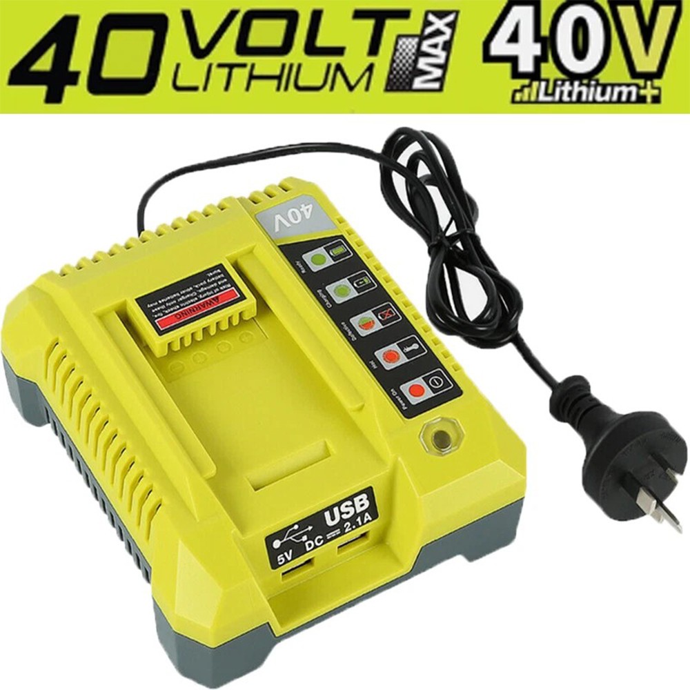 Rapid OP401 Charger For Ryobi 40V 6.0Ah Battery 40 Volt Lithium OP4050 OP40602