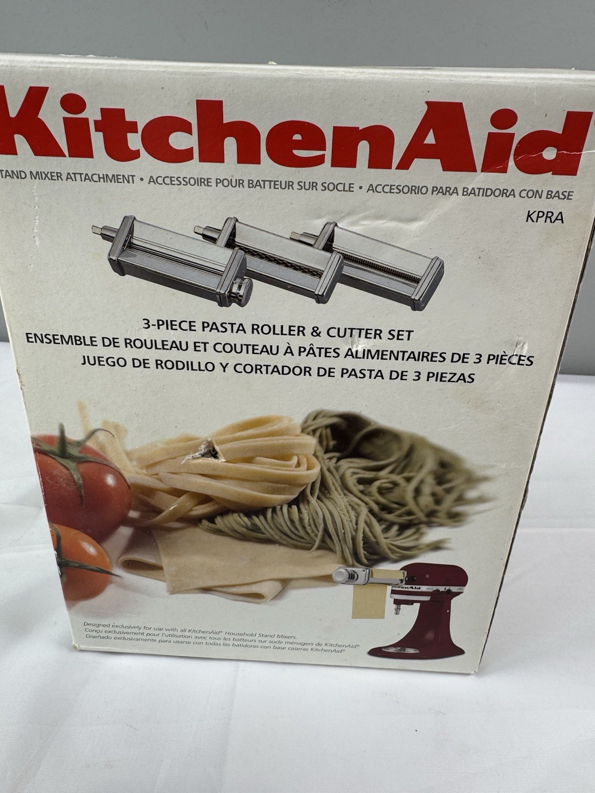 Kitchenaid 3 Piece Pasta Roller Cutter Set-See Pics + Description for Issue