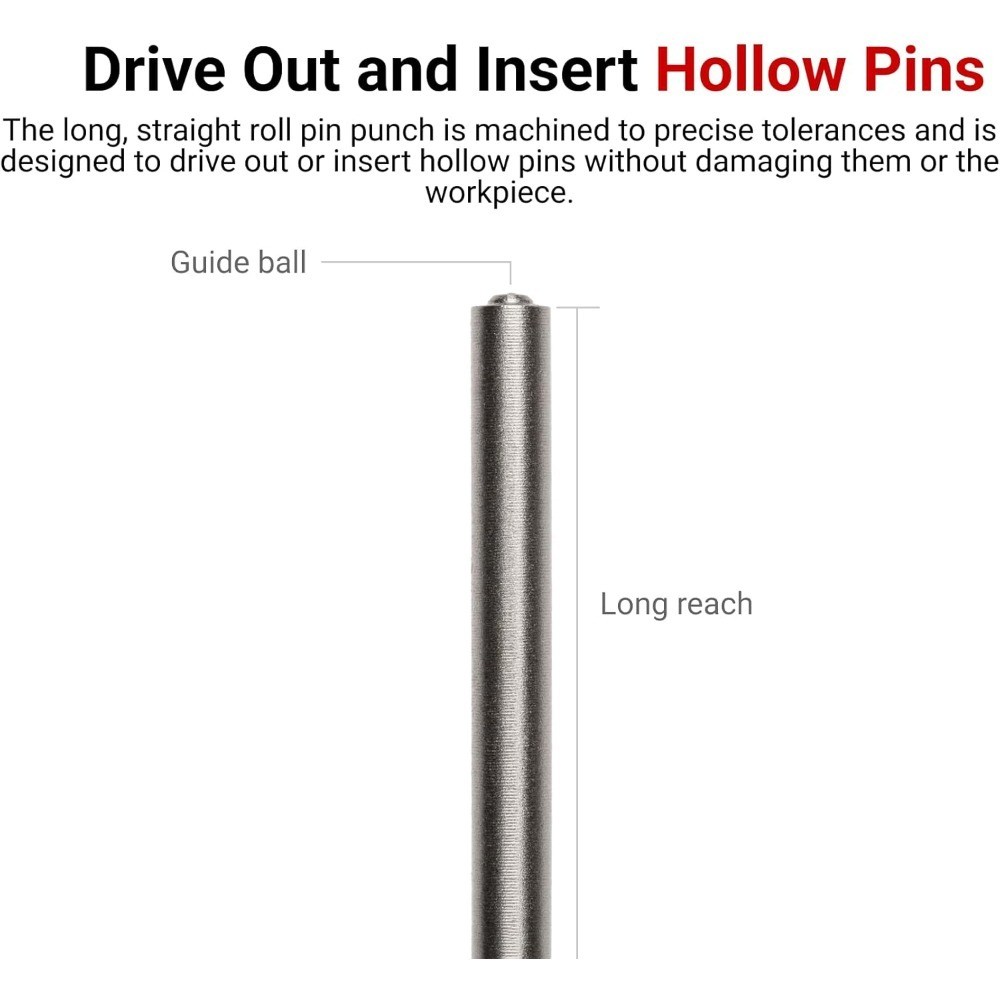 1/16 Inch Roll Pin Punch Tool for Precision Mechanics and Gunsmithing