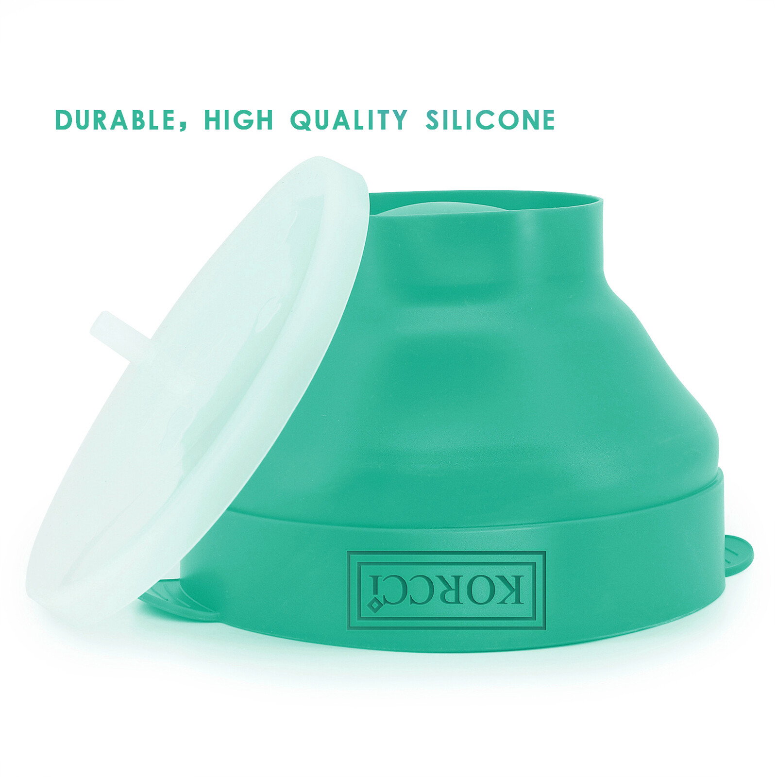 Collapsible Silicone Microwave Popcorn Popper Healthy Oil-Free Popcorn Maker