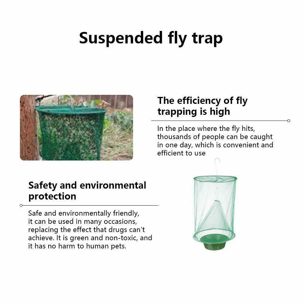 4 Pcs The Ranch Fly Trap Outdoor Fly Trap Killer Bug Net Cage Perfect for Horses