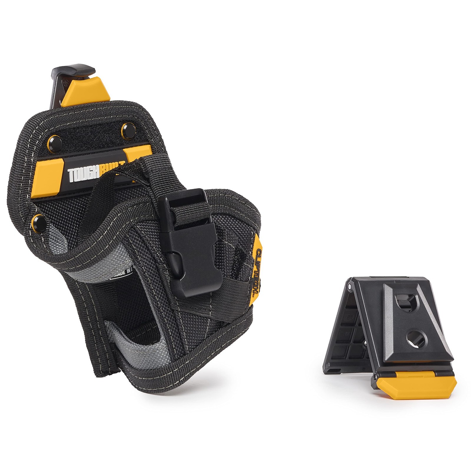 Compact Heavy-Duty Drill Holster with Adjustable Strap & Bit Pockets, Rugged 168