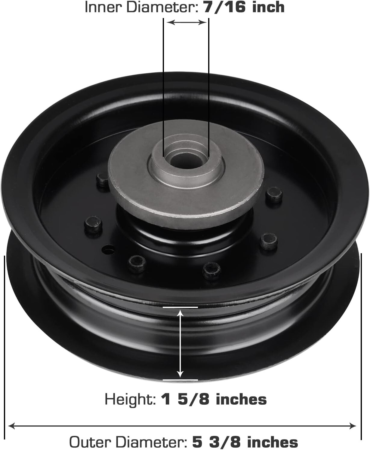 Flat Idler Pulley 54″ For Husqvarna YTH26V54 YTH2754 Z254F Z254i YTH2454 Deck